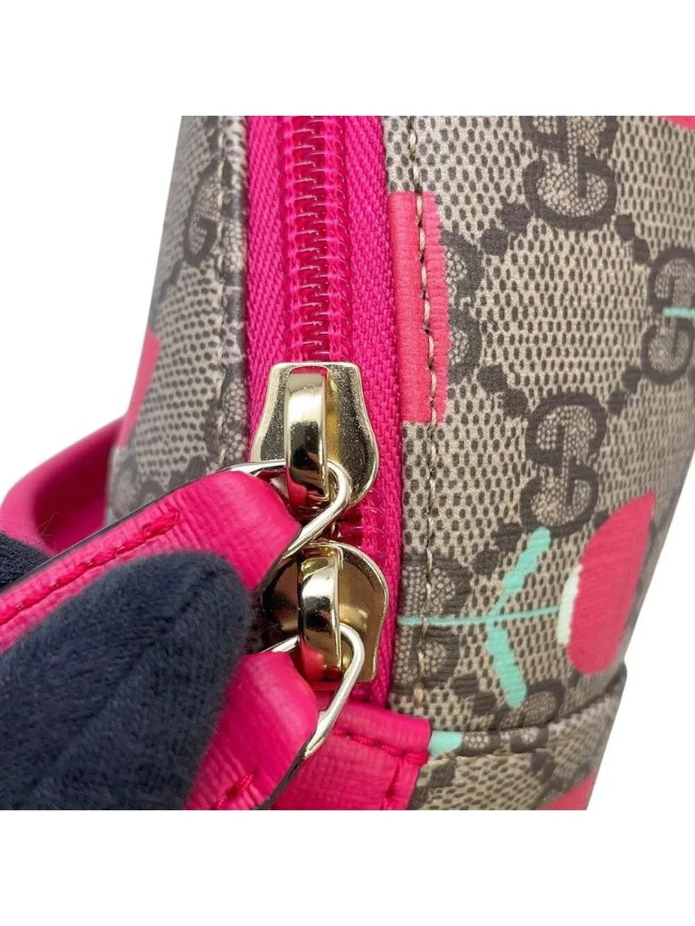Gucci Backpack GG Supreme Flower Print Children Kids Kim Seungyoung